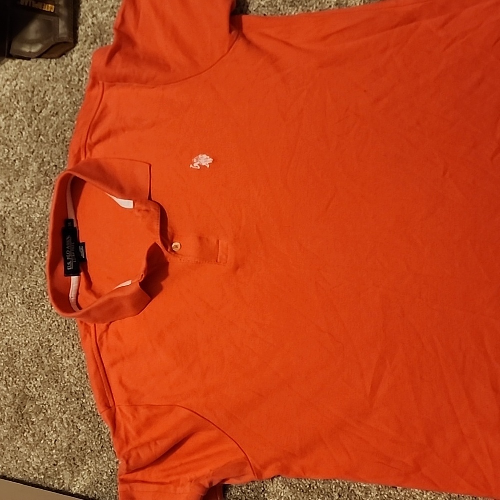 Men's polo size medium coral color